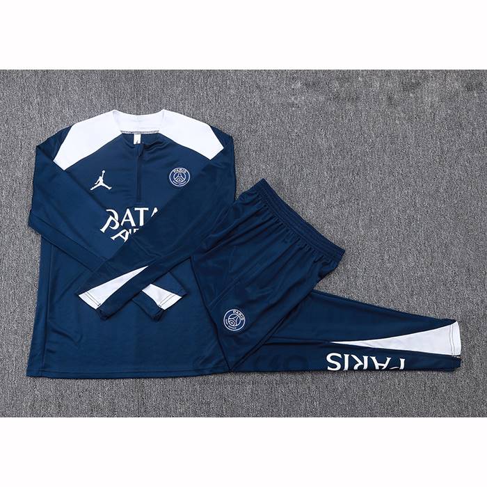 Tuta da Track di Felpa Paris Saint-Germain Bambino 2025-2026 Blu Bianco